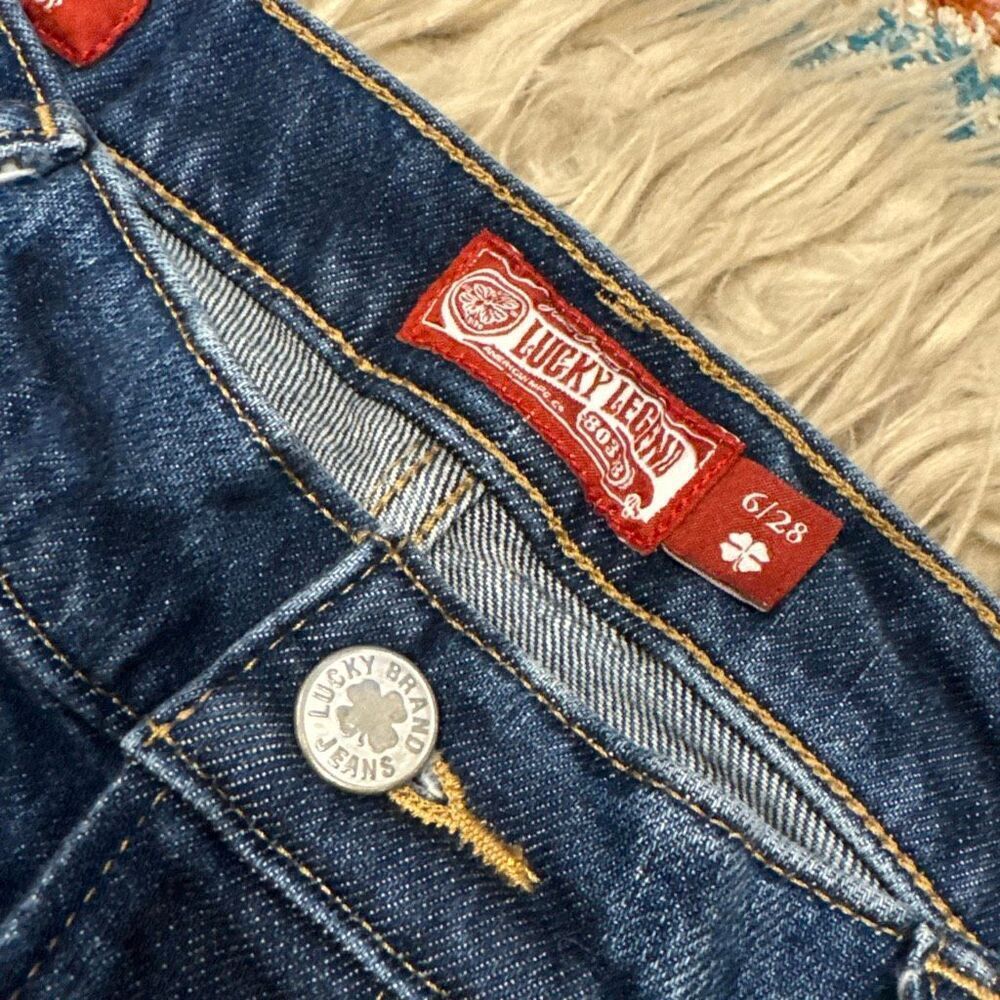 Lucky Legend 90s loose high rise crop Jeans size 6/28 - Picture 2 of 10